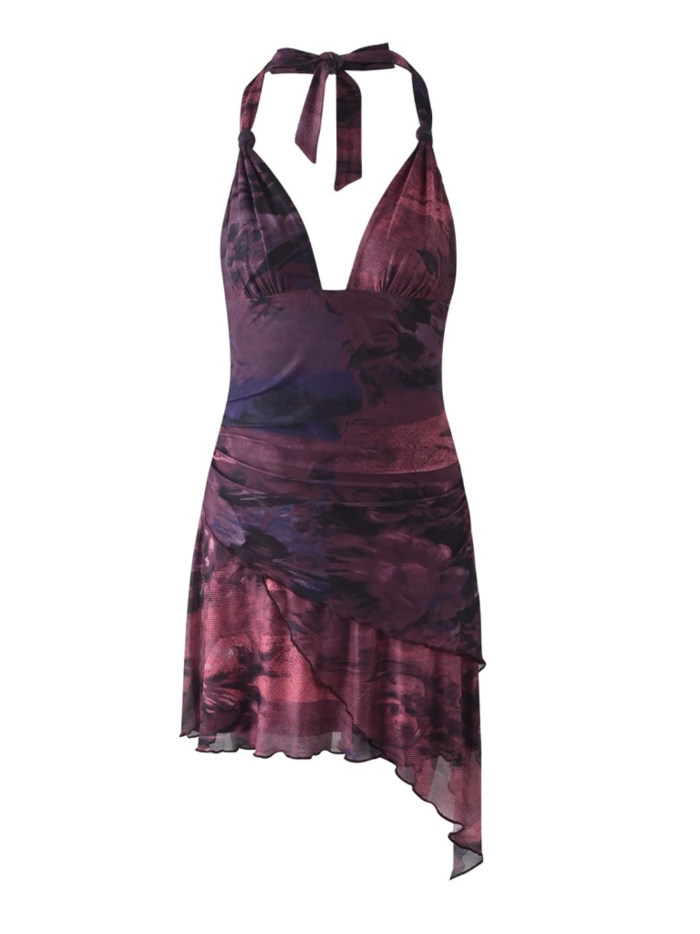 Tiger Mist Frieda Dress in the Burgundy Romantic print